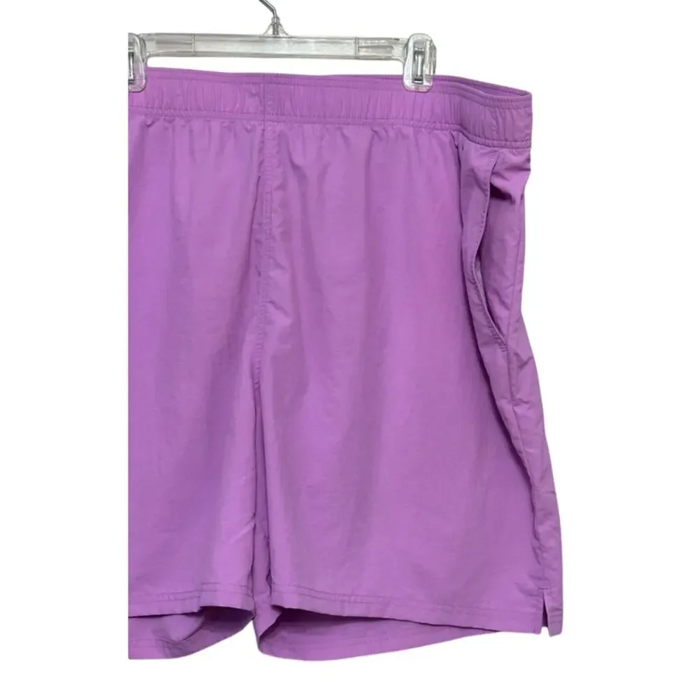 BP Swim Trunks Pull On Elastic Waistband Functional Pockets Purple M 4XL NWOT